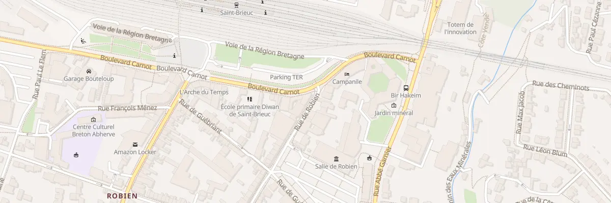 Plan du 3 Bd Carnot à Saint-Brieuc