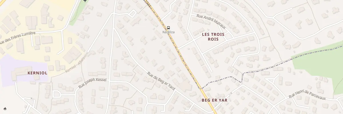 Plan du 153 Av du 4 Août 1944 à Vannes