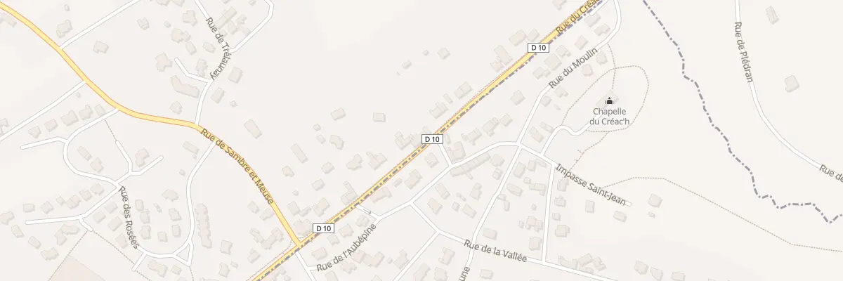 Plan du 38 Rue du Creach à Trégueux