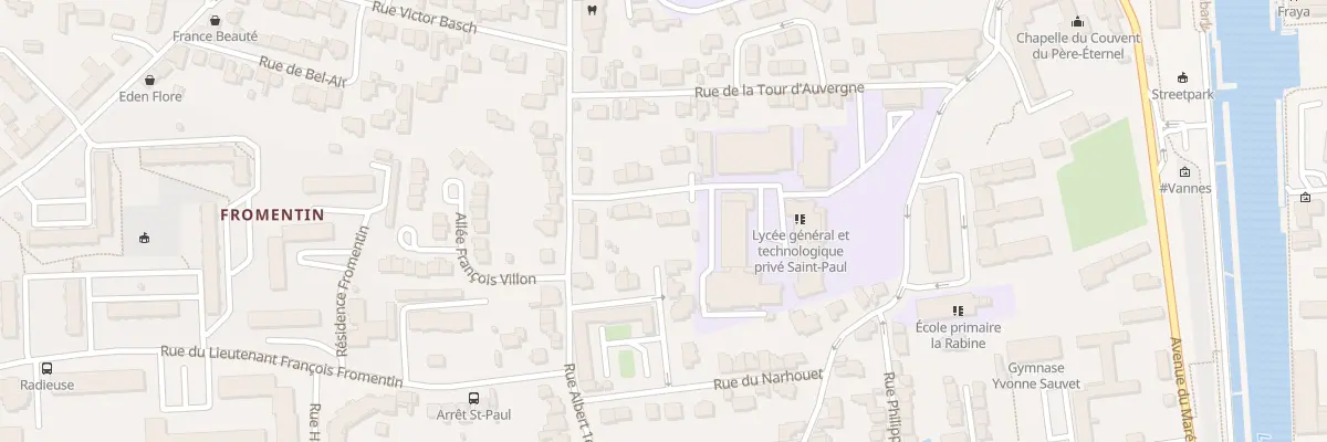 Plan du 8 All Gabriel Deshayes à Vannes