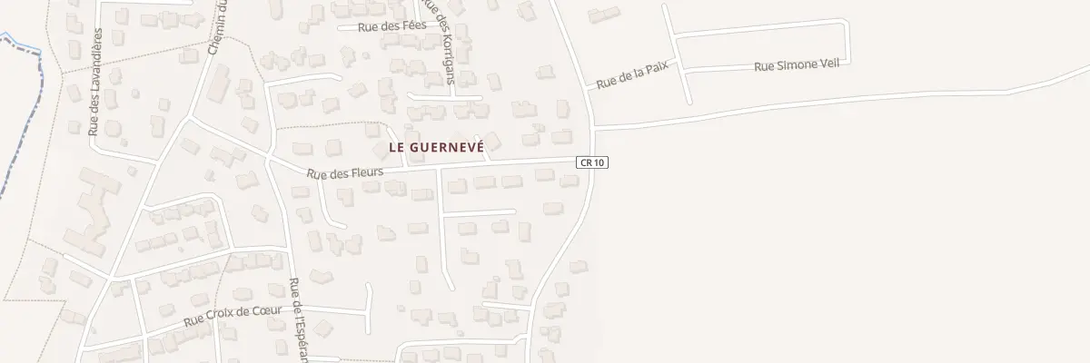 Plan du 3 Rue des Fleurs à Locqueltas