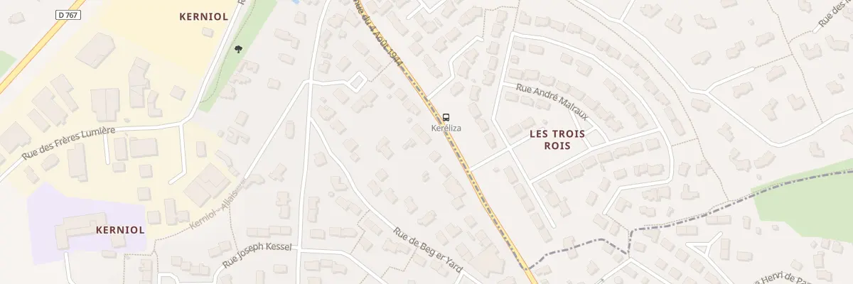 Plan du 159 Av du 4 Août 1944 à Vannes