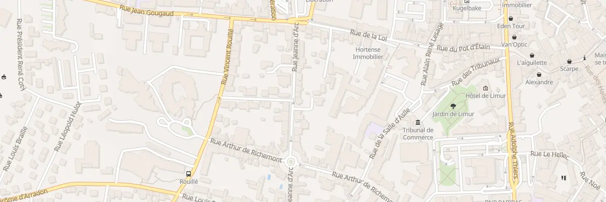 Plan du 23 Rue Jeanne d’Arc à Vannes