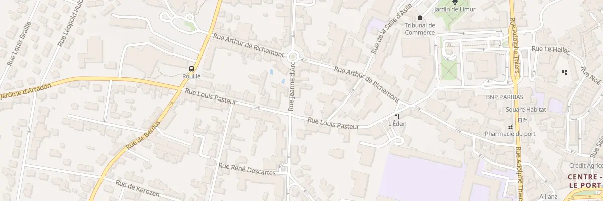 Plan du 39 Rue Jeanne d’Arc à Vannes