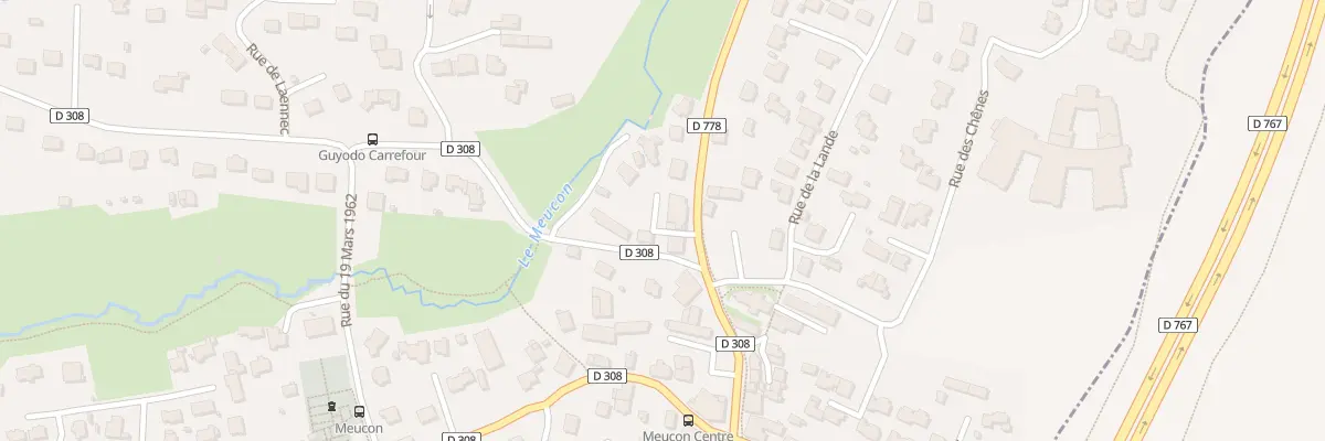 Plan du 13 Rte de Pontivy à Meucon