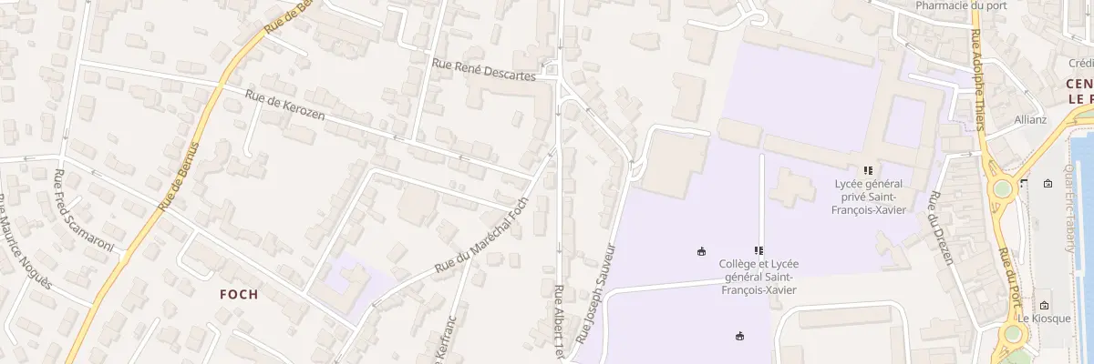 Plan du 1 Rue Mal Foch à Vannes