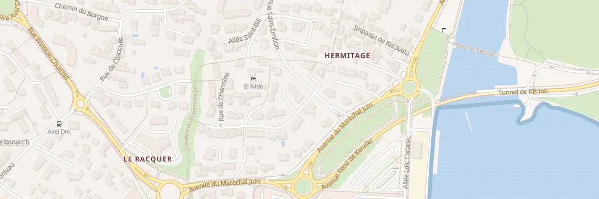 Plan du 2 Rue de l’ Hermine à Vannes