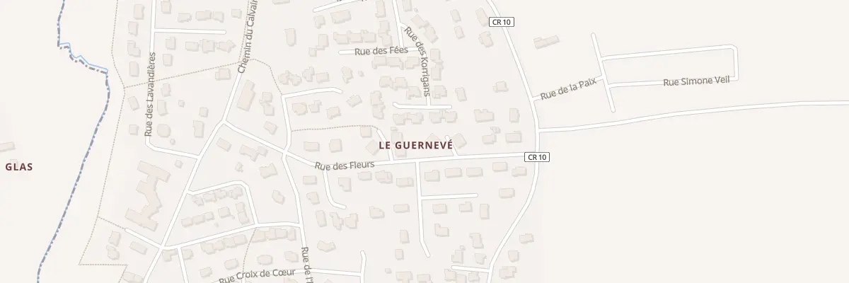 Plan du 10 Rue des Fleurs à Locqueltas