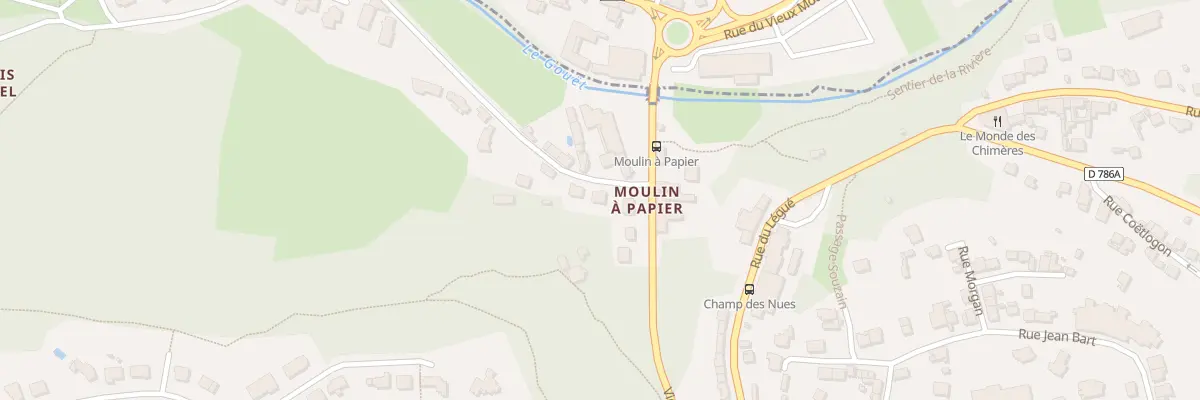 Plan du 3 Rue du Moulin à Papier à Saint-Brieuc