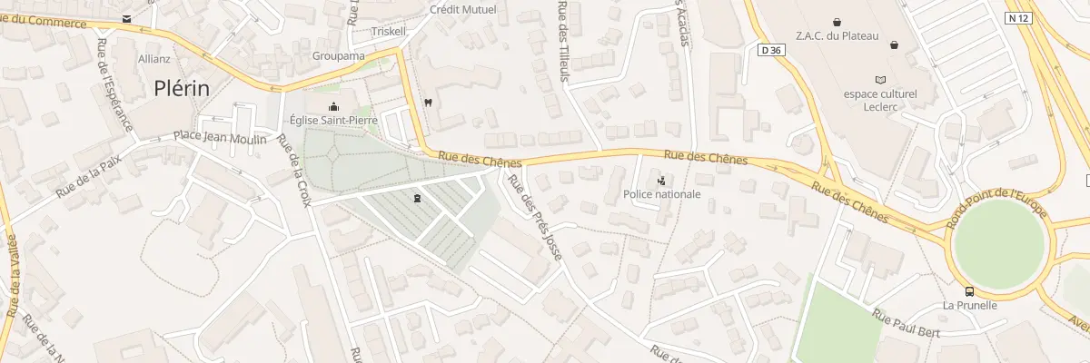 Plan du 6 Rue des Chênes à Plérin