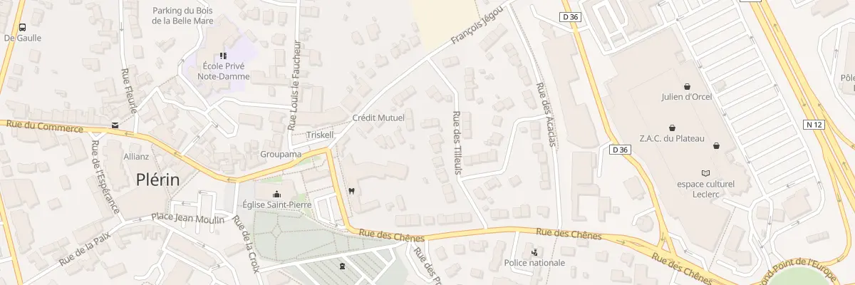 Plan du 14 Rue des Tilleuls à Plérin