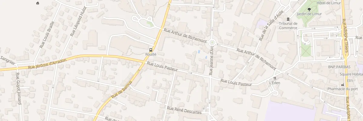 Plan du 14 Rue Pasteur à Vannes
