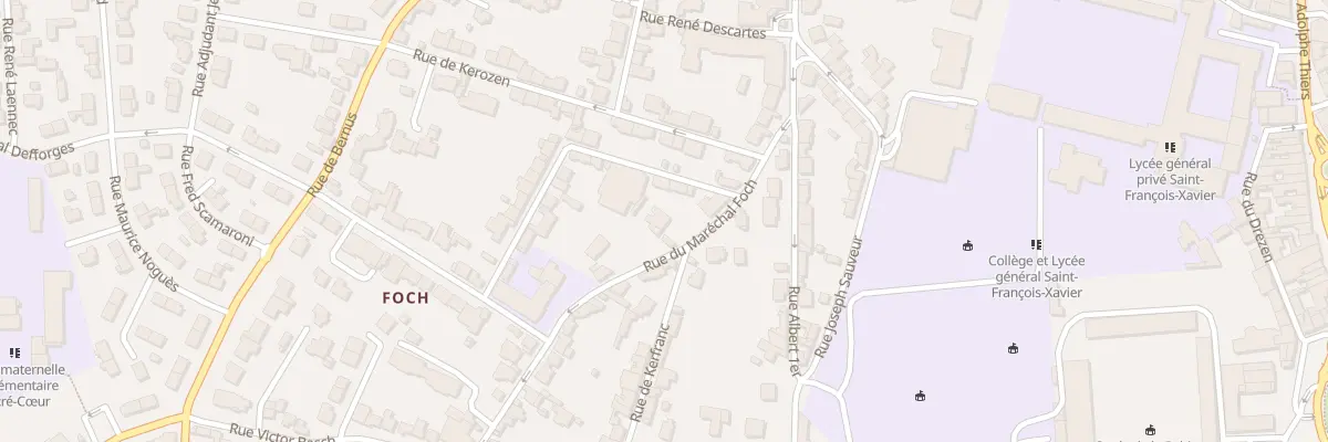 Plan du 10 Rue Mal Foch à Vannes