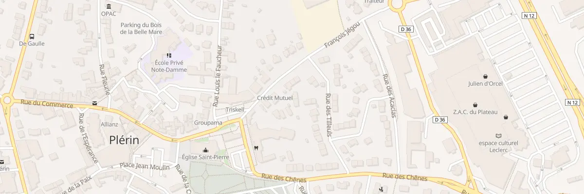 Plan du 6 Rue des Tilleuls à Plérin