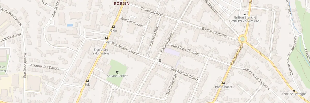 Plan du 24 Rue Jean Jaurès à Saint-Brieuc