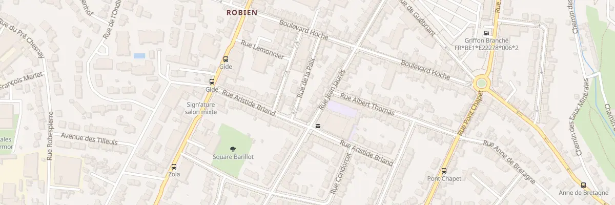 Plan du 22 Rue Jean Jaurès à Saint-Brieuc
