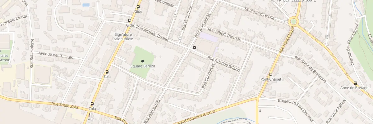 Plan du 25 Rue Jean Jaurès à Saint-Brieuc
