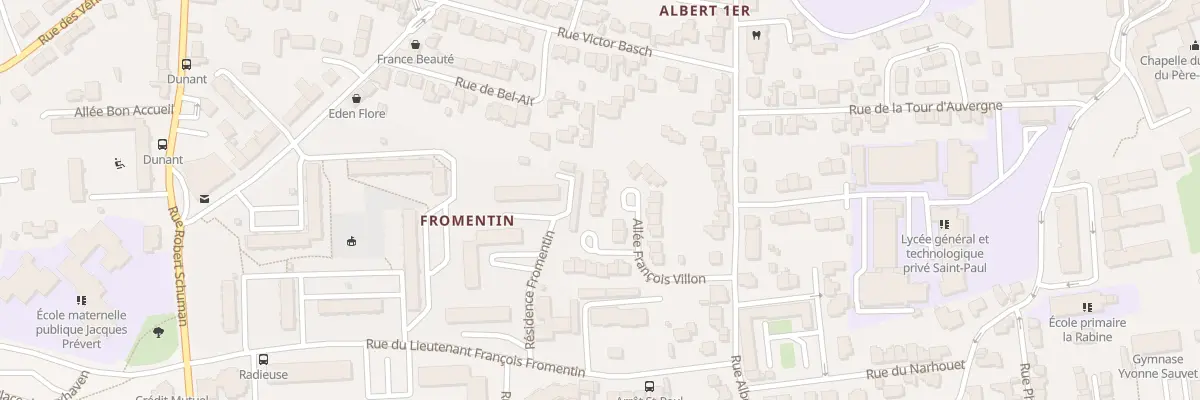 Plan du 12 All François Villon à Vannes