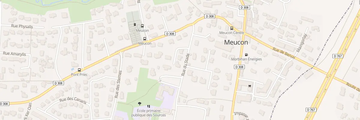 Plan du 6B Rue du Stade à Meucon