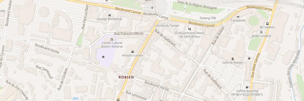 Plan du 17B Rue Jules Ferry à Saint-Brieuc