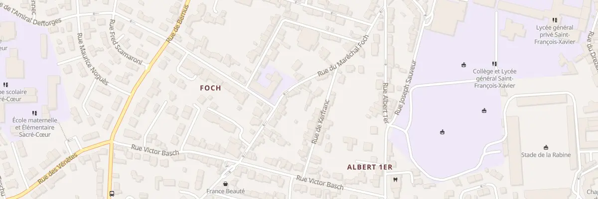 Plan du 13 Rue Mal Foch à Vannes