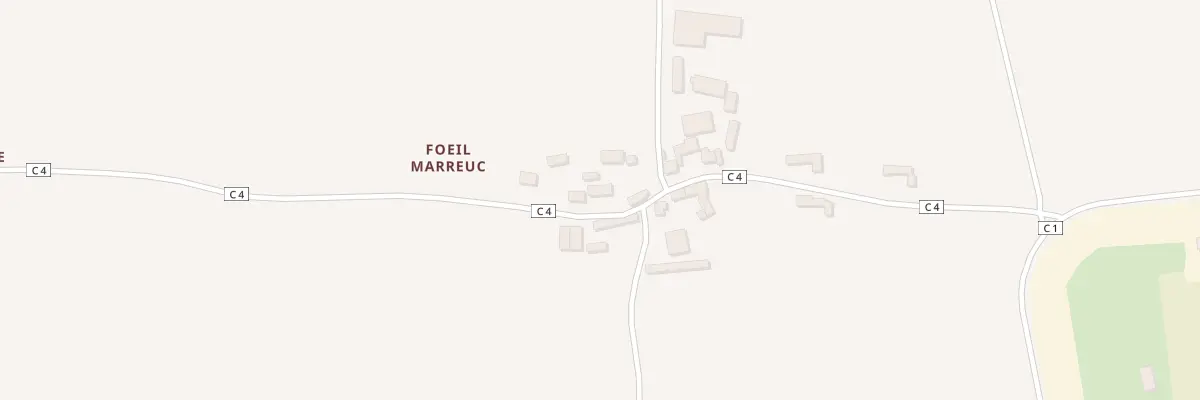 Plan du 13 Le Foeil Mareuc à Trévé