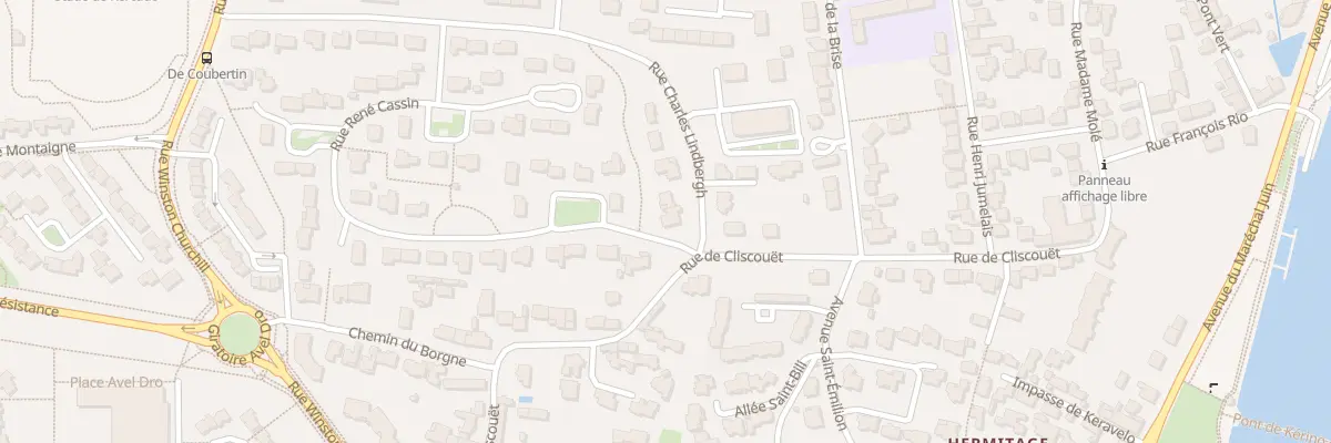 Plan du 32 Rue Charles Lindbergh à Vannes