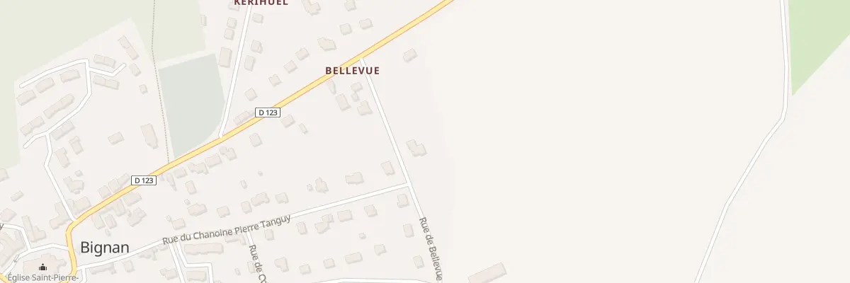 Plan du 18 Rue de Bellevue à Bignan