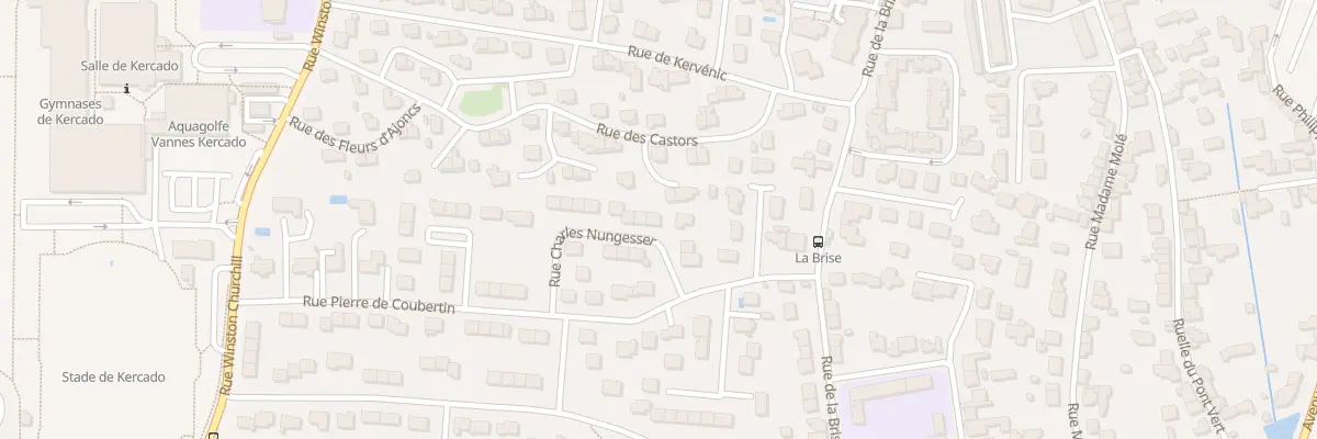 Plan du 8 Rue Charles Nungesser à Vannes