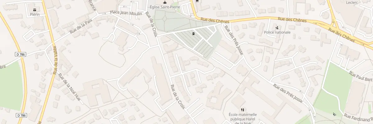 Plan du 9 Rue Gaultier du Mottay à Plérin