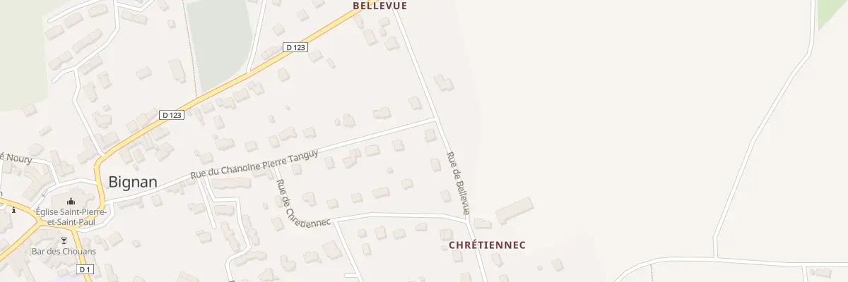 Plan du 30 Rue du Chanoine Pierre Tanguy à Bignan