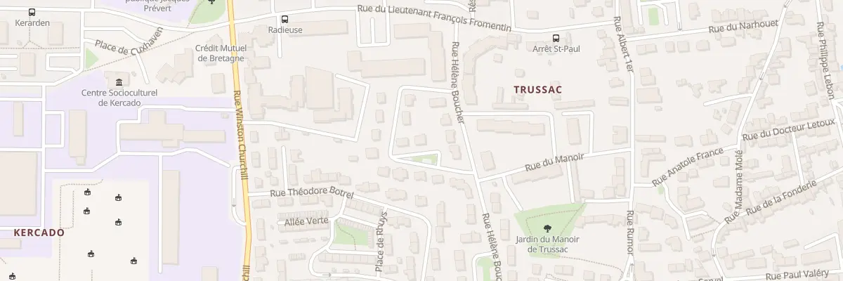 Plan du 4 Rue Louis Martin-Chauffier à Vannes