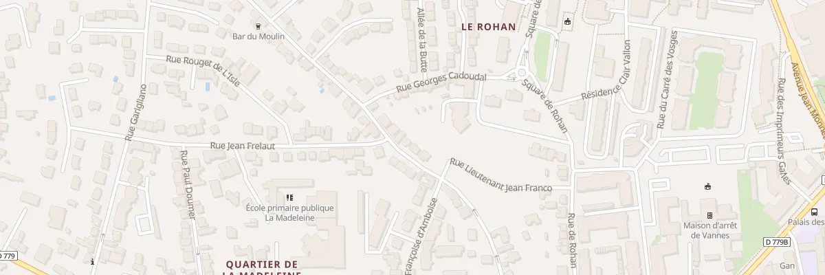 Plan du 30 Rue 2 Freres T Lahoulle à Vannes