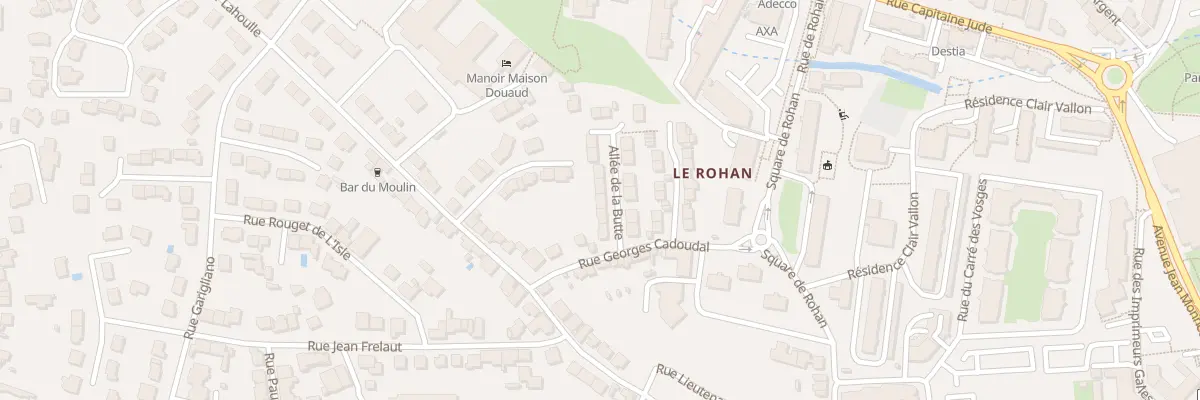 Plan du 5 All de la Butte à Vannes