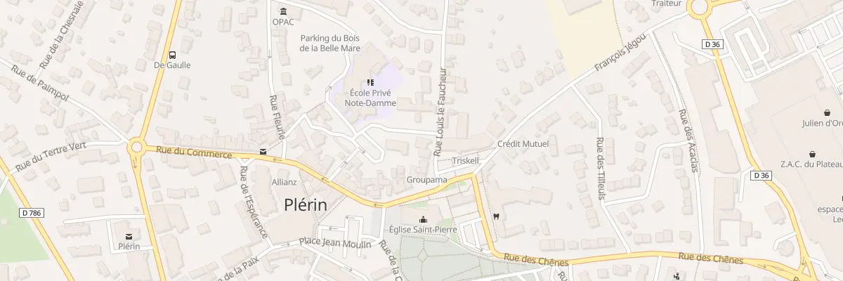 Plan du 1T Rue Louis Le Faucheur à Plérin