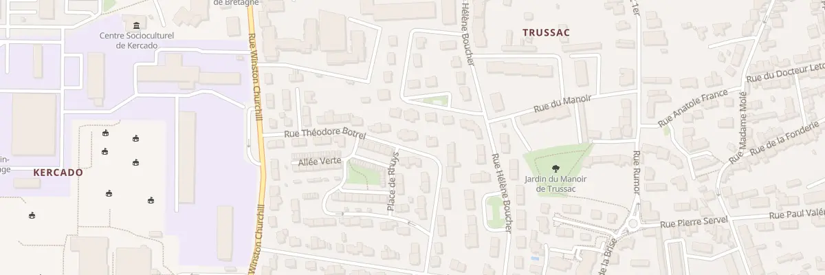 Plan du 20 Rue Théodore Botrel à Vannes