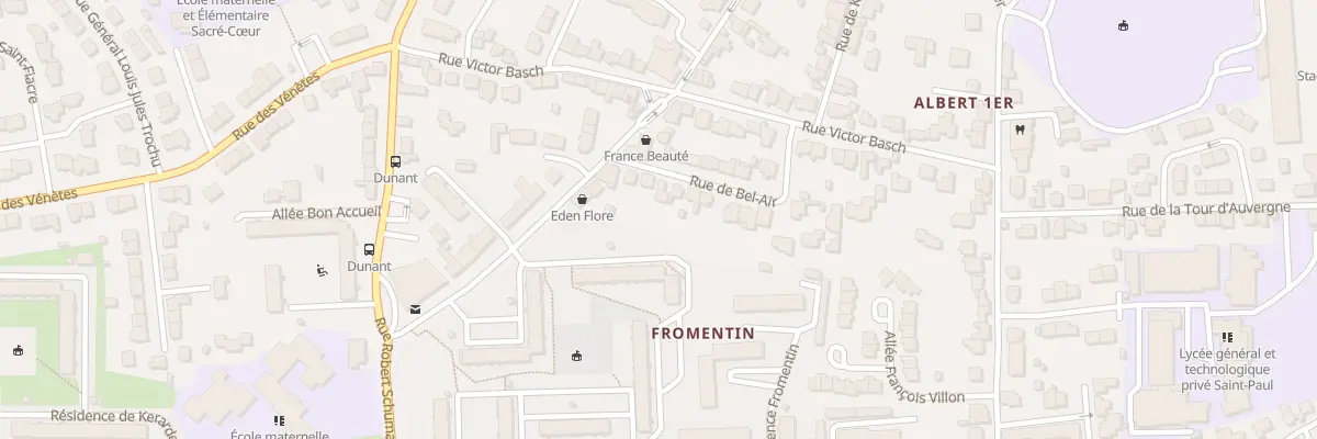 Plan du 23 Rue de Bel Air à Vannes