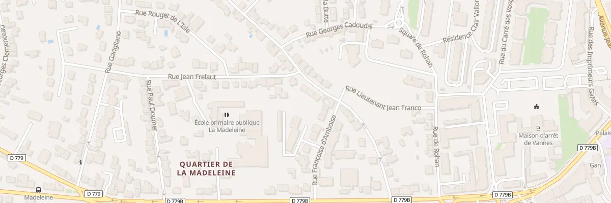 Plan du 19 Rue 2 Freres T Lahoulle à Vannes