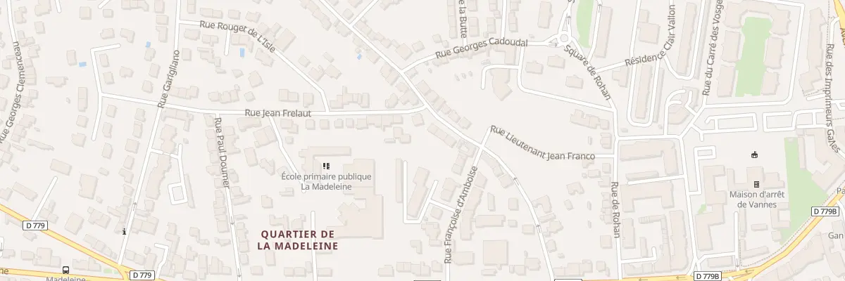 Plan du 21 Rue 2 Freres T Lahoulle à Vannes