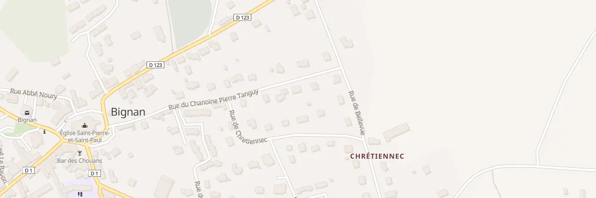 Plan du 26 Rue du Chanoine Pierre Tanguy à Bignan