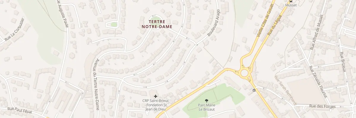 Plan du 41 Bd Arago à Saint-Brieuc
