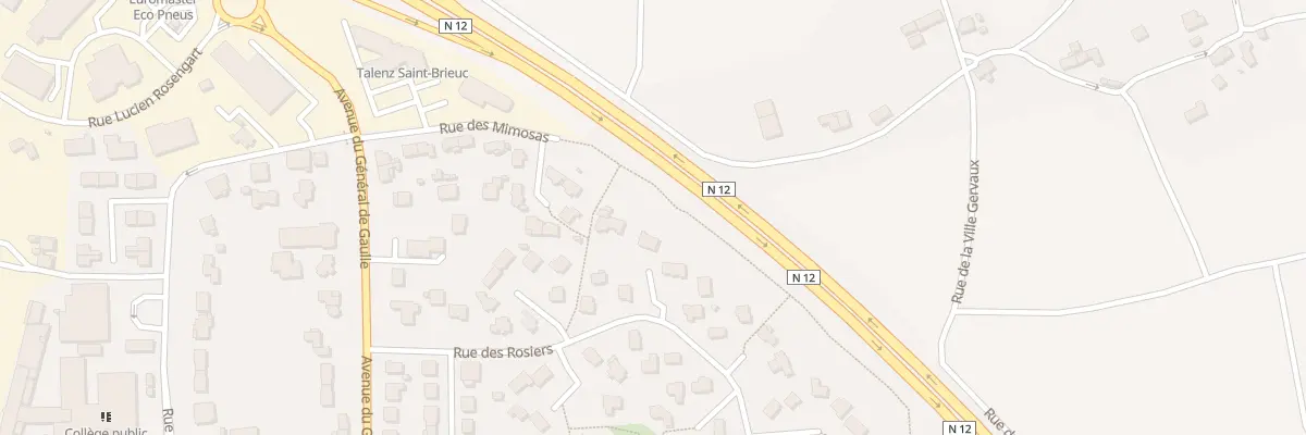 Plan du 25 Rue des Rosiers à Plérin
