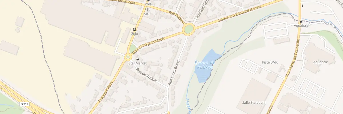 Plan du 10 Rue Louis Blanc à Saint-Brieuc
