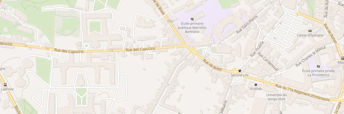 Plan du 6 Rue de Quintin à Saint-Brieuc