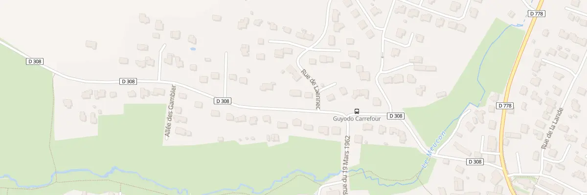 Plan du 3 Rue Laennec à Meucon