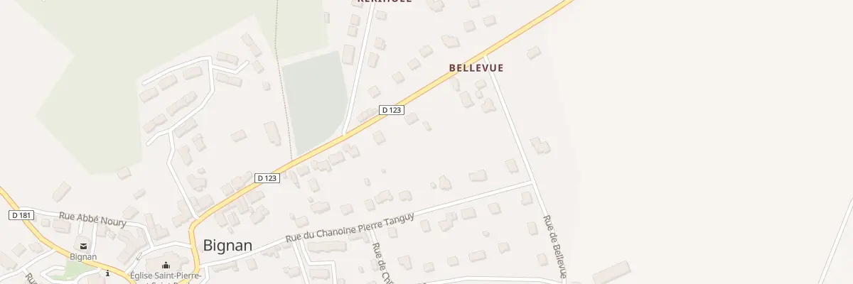 Plan du 24 Rue du Comte Lanjuinais à Bignan