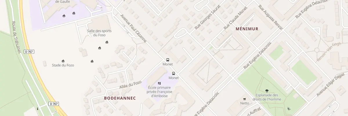 Plan du 34 Rue Claude Monet à Vannes