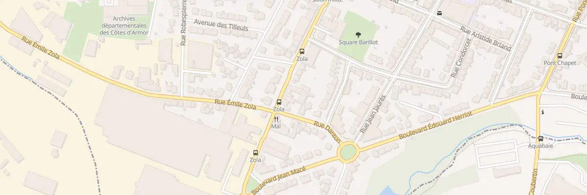 Plan du 93 Rue Jules Ferry à Saint-Brieuc