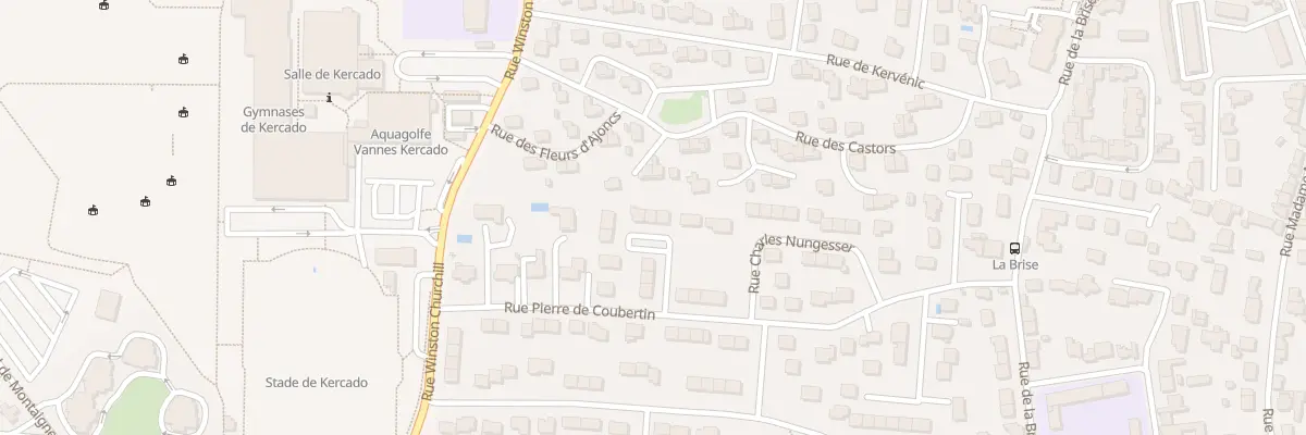 Plan du 8 Rue Jean Bouin à Vannes