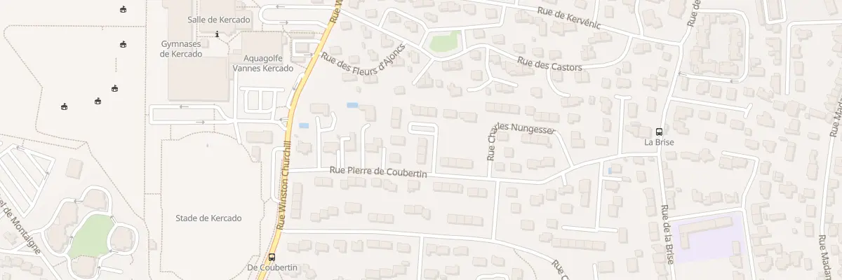 Plan du 5 Rue Jean Bouin à Vannes